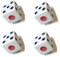 [4 Stück] Tavla Zarı Tavla Würfel - Backgammon Dice - Tavla Zari 8 x 8 x 8 mm - Klein Würfel - Tavli - Nardi - Tavola Reale - Tables Reales