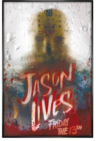 Grindstore Maxi-Poster Friday the 13th Jason Lives, glänzend, schwarz gerahmt