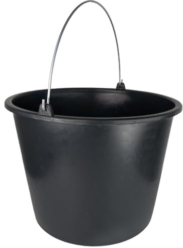 Baueimer 20L mit Skala Wassereimer Mörteleimer Kübel für Baustelle und Garten [5er Set] (5 Stück, 20 Liter)