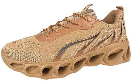 hehiy Herren Sportlicher Sneaker mit Memory Foam im sportlichen Design, elastische Schnürsenkel, atmungsaktiv Bench Schuhe Herren Sport Schuhe Herren 43