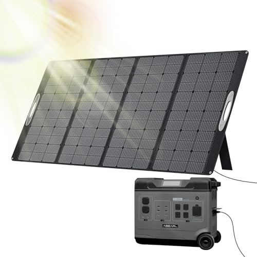 Irishom 400W Chargeur de Panneau Solaire IPX4 Panneau Solaire Pliable étanche avec Sortie CC pour générateur de Centrale PV400E Tablettes Batteries pour Camping d'été Van RV Voyage