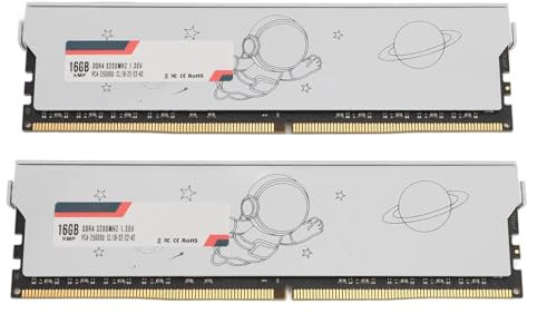 DDR4 RAM XMP CL18-22-22-42 28800 25600 Bandbreite Metall-Desktop-Gaming-PC-Speichermodul mit Hoher Dichte für Computer, Entwickelt für Schnellere Verarbeitung (DDR4 3200 MHz 32