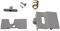 Fridge Door Travel Catch Refrigerator Door Travel Lock Compatible with Dometic Caravan Motorhome RM7 Series, Fridge Door Lock Catch Replace 2412757805