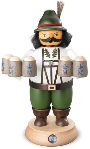 Rudolphs Schatzkiste Räuchermann Bayrischer Schankwirt weiß BxH 13x21cm NEU Räuchermännchen,Räuchermann,Räucherfigur,Raucher,Rauchmann,Räuchermännel,Smoker,Incense,Smokers