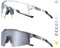 KAPVOE Selbsttönende Fahrradbrille Photochromatisch Uv400 Schutz TR90 Rahmen Sportsonnenbrille Sportbrille für Herren Damen Sport Radfahren Radbrille MTB Fahren Baseball Radsport Laufen 64 Silber