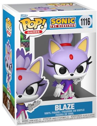 Funko Pop! Games: Sonic - Blaze The Cat - Sonic The Hedgehog - Figura in Vinile da Collezione - Idea Regalo - Merchandising Ufficiale - Giocattoli per Bambini e Adulti - Video Games Fans