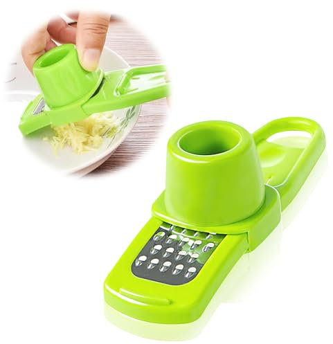 Garlic Grinder,Garlic Press Garlic Mincer, Garlic Colour Chopper, Kitchen Utensils(Green)