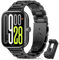 BDIG Armband Kompatibel with Xiaomi Redmi Watch 5/Xiaomi Redmi Watch 4,Edelstahl Metall Ersatzband Armbänder Band Kompatibel für Xiaomi mi band 9 Pro/Xiaomi mi band 8 Pro,Schwarz
