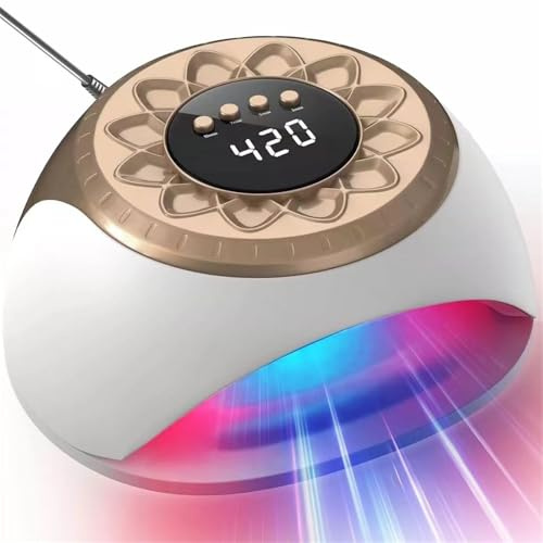 Nail fungus laser, onychomycosis, nail fungus remover, fungal improvement device for cleaning and caring for nails for toenail diseases, for multiple fingernails and toenails(Gold)