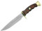 LO TRINCO YO Muela Cuchillo RANGER-14R hoja de acero MoVa de 14 cm y empuñadura madedera de coral para Caza, Pesca, Supervivencia y Bushcraft