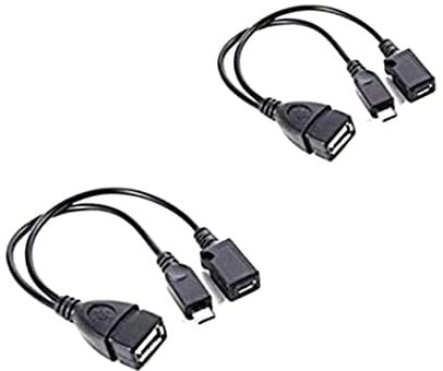Sanfiyya 2-in-1 Micro USB to USB Adapter, 2Pcs Netzwerk Adapter, TV Kabel for Fire Stick, Classic and More