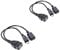 Sanfiyya 2-in-1 Micro USB to USB Adapter, 2Pcs Netzwerk Adapter, TV Kabel for Fire Stick, Classic and More