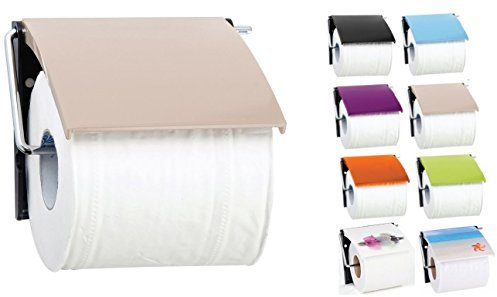 MSV Bad Serie Uni Toilettenpapierhalter WC Rollenhalter Papierhalter Klopapierhalter Beige