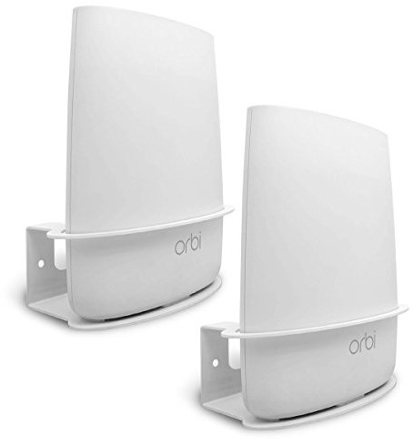 ALLICAVER Compatible Wall Mount Netgear Orbi, Sturdy Metal Made Mount Stand Holder Compatible Orbi WiFi Router RBS40, RBK40, RBS50, RBK50, AC2200, AC3000. (2pcs)