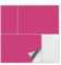 Kiwistar Fliesenaufkleber Pink Seidenmatt - 15 x 20 cm - 50 Stück - Klebefliesen zum Überkleben von Wandfliesen - Fliesensticker für Küche Bad Fliesenmuster - selbstklebend und wasserfest