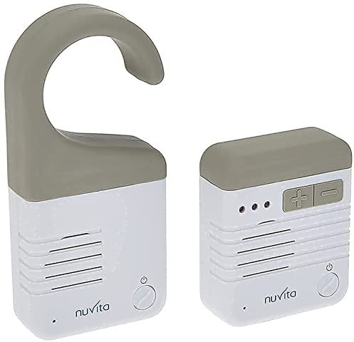 Nuvita 3010 Quadryo1 Audio Baby Monitor Wireless - Baby Speaker con 32 Canali e Alimentazione USB - Basso Rumore e Privo di Interferenze - Funzione Smart VOX – Design Italiano- Marchio UE