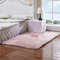 QINGLOU Peau de Mouton synthétique,Cozy Sensation comme véritable Laine Tapis en Fourrure synthétique, Fluffy Soft Longhair Décoratif Coussin de Chaise Canapé Natte (Rose, 80 x 180cm)
