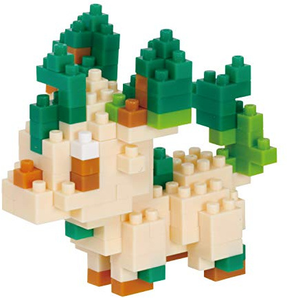 nanoblock - NBPM-071 - Pokemon Leafeon Phyllali Folipurba Multi-Coloured