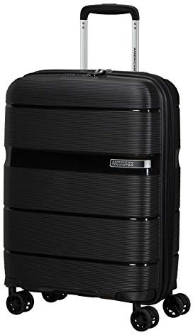 American Tourister Linex - Spinner S Handgepäck, 55 cm, 34 L, Schwarz (Vivid Black)