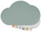 sølmo I Wolke Platzdeckchen für Kinder, 44cm x 0.2cm x 27cm Platzset abwischbar, Leder Design PU - BPA Frei, abwaschbar I Tischset, Platzsets (Petrol/Grey)