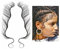 5 Styles Hairline Tattoo Aufkleber, Baby Hair Edge Temporäres lockiges Haar, wasserdicht dauerhafte Temporäre Kanten Pony Tattoo Aufkleber, Fake Tattoo DIY Hairstyling Friseursalon