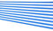 Balkon Sichtschutz - 3 Meter - 75 cm hoch - Balkonverkleidung blau weiß - Balkon Bespannung atmungsaktiv