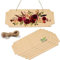 Crocowood 5 PCs Blank Wooden Signs for Decorating and Hanging Sign - 25 x 10 cm Plaque Open Close Set as Birthday Gifts Friends Unfinished Rectangle