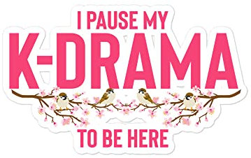 Teegarb Humorvolle Paused My K-Drama Watching Listening K-Pop Shows Neuheit Sakura Flower