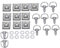 SHMT Lot de 10 attaches de carénage à dégagement rapide quart de tour boulons à anneau en D goujons Clips pour 15 mm, chrome