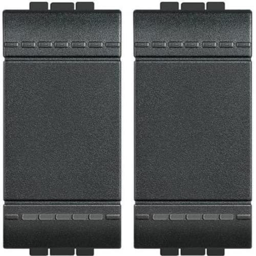 2X Interruttore Unipolare Living light Compatibile | Frutti Living International compatibili (2, Interruttore Unipolare)