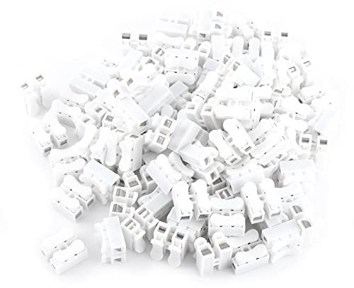 Morsetti a Connessione Rapida Autobloccanti CH-2 100 Pezzi, 220 V 10 A -40~150 ℃, Parti per il Collegamento di Motori Elettrici, Elettrodomestici e Altri Fili