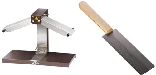 Bron Coucke 202.070 Breziliere, Edelstahl, Original & Casselin CCR Raclette-Messer, Silber (Holz)