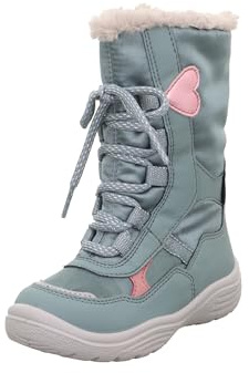 Superfit Mädchen Crystal Schneestiefel, Hellgrün Rosa 7500, 28 EU Schmal