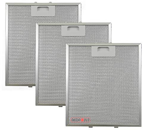 REDPOINT® KIT 3 pcs. FILTRI ALLUMINIO ANTIGRASSO per CAPPE mm. 267 x 305 x 9