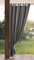 Eurofirany Garden Outdoorvorhäng mit Schlaufenschal- 1 STK. Abnehmbaren Schlaufen, Sonnenschutz Sichtschutz Winddicht Wasserdicht Vorhäng für Pavillon Terrasse Pergola, 155x240 cm, Dunkelgrau