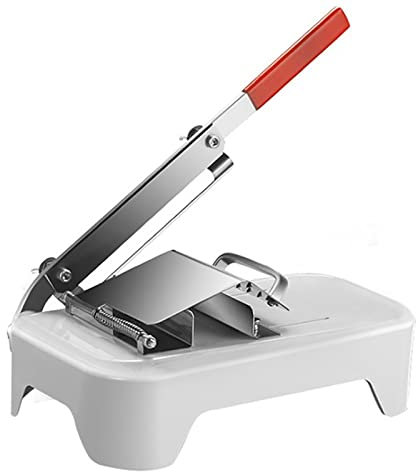 HSRG Manual Frozen Meat Slicer, Stainless Steel Rib Slicer, Home Commercial Food Slicer for Fish, Chicken, Beef, Frozen Meat, Vegetables and Deli