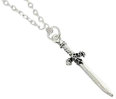 Dagger Necklace, sterling silver or plated or black choker chain, gothic jewellery sword meadieval fantasy dark academia witch witchy lesbvian queer history graduation teacher gift