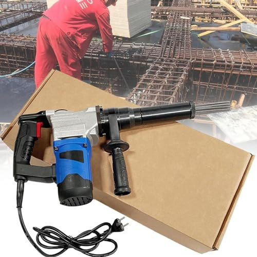 URJWAN Needle Type Rust Cleaning Machine, Electric Needle Scaler, 1100w High Power Industrial Grade Handheld Needle Scaler Needle Derusting Gun Electric Chisels,220V