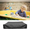 Wasserdicht Sandkasten Abdeckung,Abdeckplane Wasserdicht,Sandkasten Abdeckung 180x180,Sandkastenabdeckung Abdeckplane,mit Kordelzug (Schwarz 150)