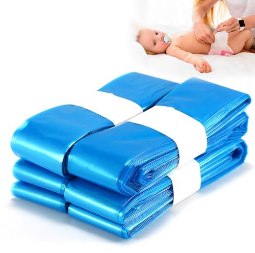 4pcs Nappy Bin Refills,Smellproof & Biodegradable Nappy Bags,Nappy Sacks Holds 150 Nappies,Disposal Nappy Bags,All Models of Trash Bins