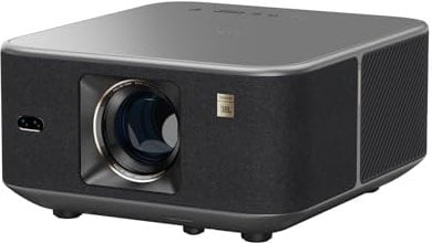 Yaber K3 Smart Beamer 【Google TV & Sound by JBL】 Tageslicht Beamer mit WiFi 6 & Bluetooth, Handy Projektor für Heimkino&Outdoor, Auto-Bildeinstellung, Netflix & 7000+ Apps (Silbergrau)