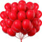 50 stück luftballons macaron rot, 30 cm/12 zoll 100% Naturlatex, Luftballons Helium Geeignet, für Luftballons Geburtstag Hochzeit Girlande & Ballon Bogen Regenbogen Party deko