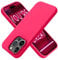 OTOFLY for iPhone 15 Pro Case [Compatible with MagSafe] Full-Body Silicone Shockproof Slim Thin Phone Case for iPhone 15 Pro 6.1 inch (Neon Pink)