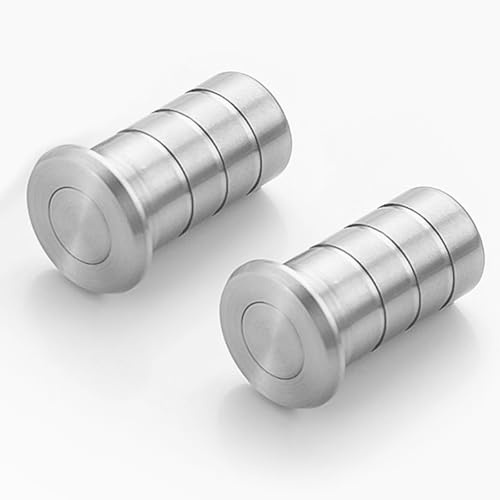 bjsdkff Floor Hole Dust-Proof Cover, Door Latch Dust Protector, Spring Door Bolt Accessories, Dust-Proof Security Sliding Lock Inserts for Interior and Outdoor Latch 2Pcs (Silver)