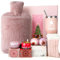 SINSOM Hot Water Bottle Gift Set - Pamper Her Xmas Gift Kit Idea for Women