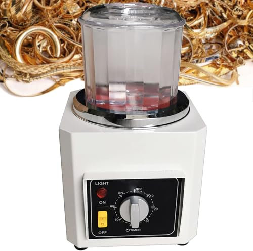 Jewelry Polishing Machine Tumbler, Magnetic Jewelry Polisher, Burr Removal, Mini Jewelry Polisher, Finished Product Surface Polishing, Used for Metal Parts Gem Jewelry Grinding