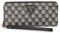 GUESS Damen G Wave Large Zip Around Wallet Große Geldbörse mit Reißverschluss, Clutch, Schwarzes Logo