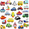 WISESTAR 26 Stück Fahrzeug Gummi Kühlschrank Magnete für Kinder Kleinkinder Kühlschrank Magnete für Whiteboard pädagogisches Spielzeug Werkzeug Schule Lernpreis Geburtstag Geschenk Küche Dekoration