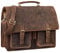 STILORD 'Anton' Echtleder Aktentasche XL - 15.6' Laptopfach - aufsteckbar - Verbesserte Version, Farbe:kreta - braun