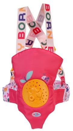 BABY born Babytrage Pin-Play für Puppen - Inkl. verstellbarem Gurtsystem für verschiedene Kindergrößen & Box mit Pins zum Verzieren - Für 36cm & 43cm Puppen - Hochwertiges Puppenzubehör